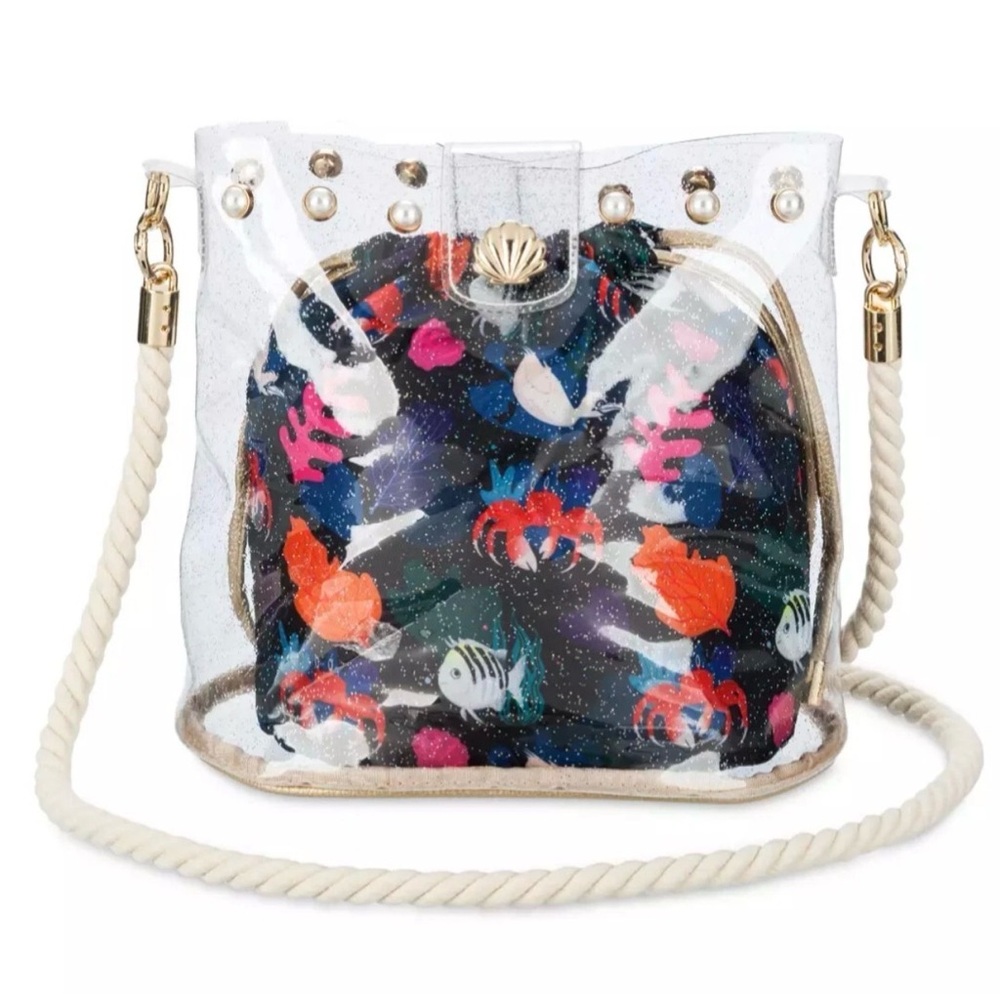 NWT Disney Little Mermaid Nautical Sparkle Pearl Crossbody bag